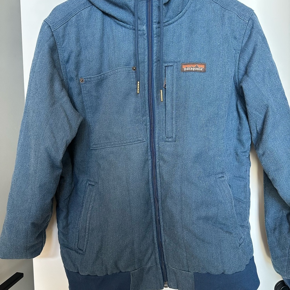 Patagonia All Seasons Bomber Hoody Work Jacket, Blue, Medium